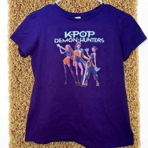 Netflix Purple Logo Tee with White Accent